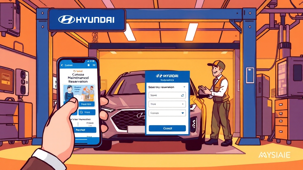 블루핸즈 이용 & 예약 (cartoon 스타일)