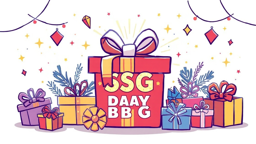 2025 쓱데이, 득템하세요! (illustration 스타일)