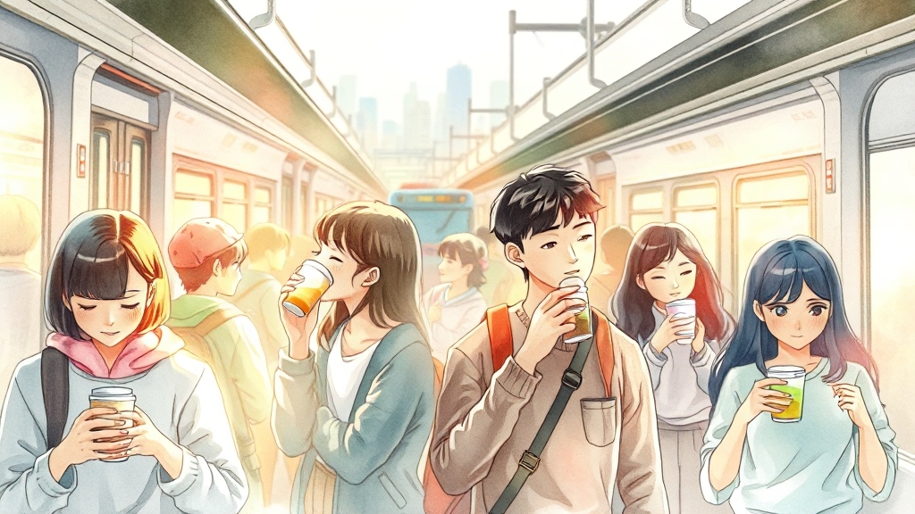 포인트 적립 실천법 (watercolor 스타일)