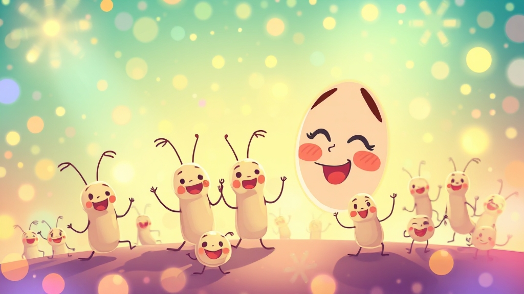 면역력 강화 및 알레르기 완화 (cartoon 스타일)