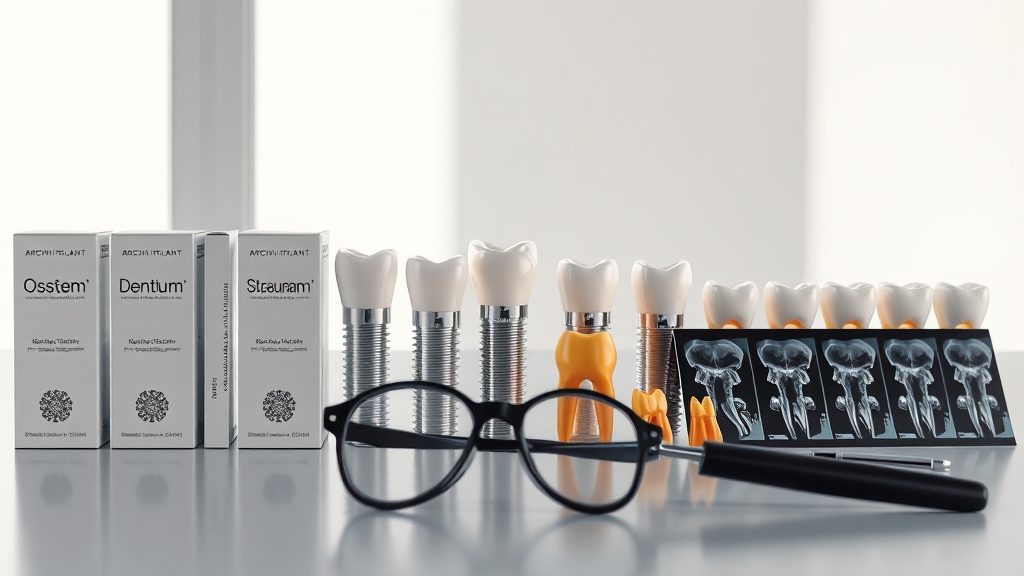 임플란트 브랜드 선택 가이드 (realistic 스타일)