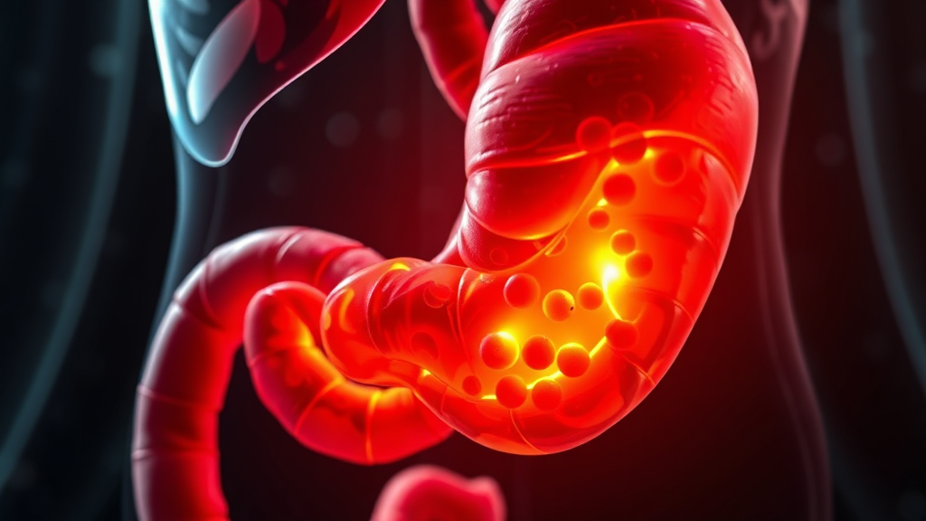 위염, 속 쓰림 완화: 매스틱 유산균의 놀라운 효과 (realistic 스타일)