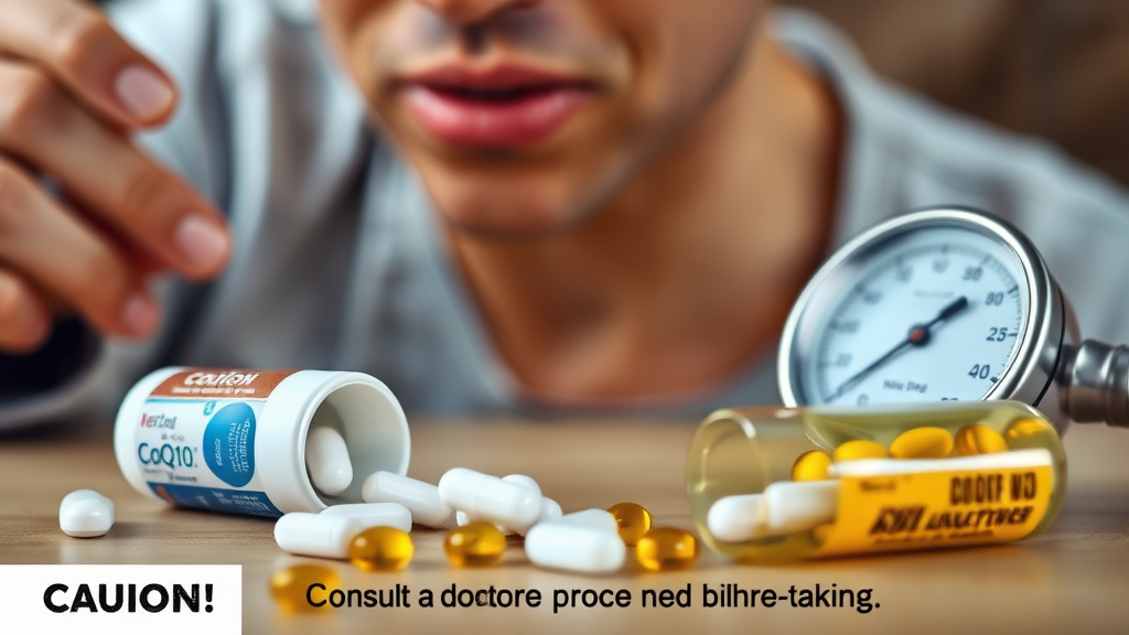 코큐텐 부작용 및 주의사항 (realistic 스타일)