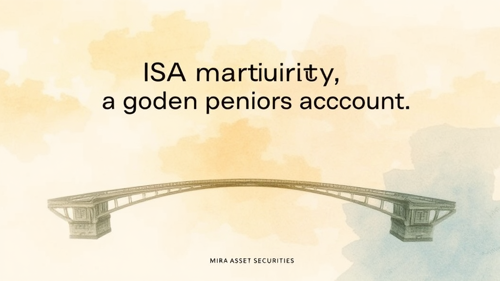 ISA 만기 후 연금 계좌 전환 (watercolor 스타일)