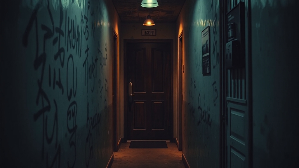 고시원 배경과 사건 전개 (realistic 스타일)