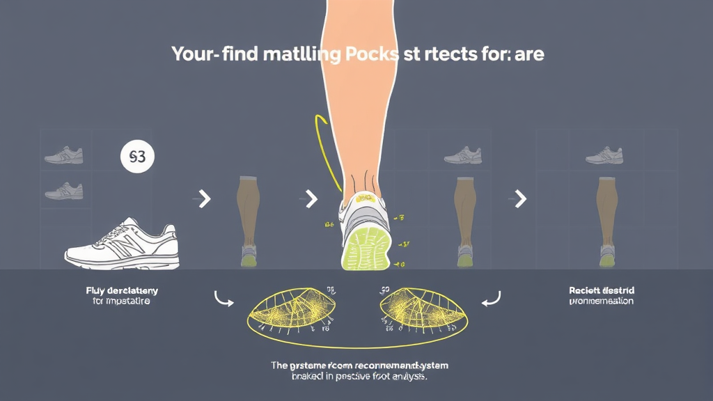나에게 맞는 러닝화 찾기: 발 분석부터 추천까지 (illustration 스타일)