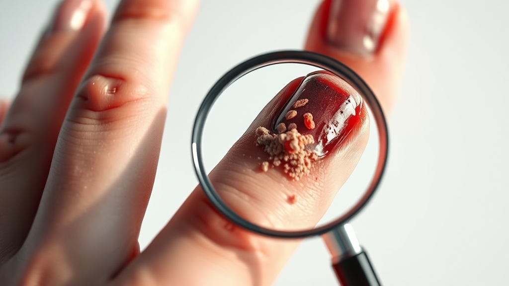 손발톱무좀 Q&A: 오해와 진실 (realistic 스타일)