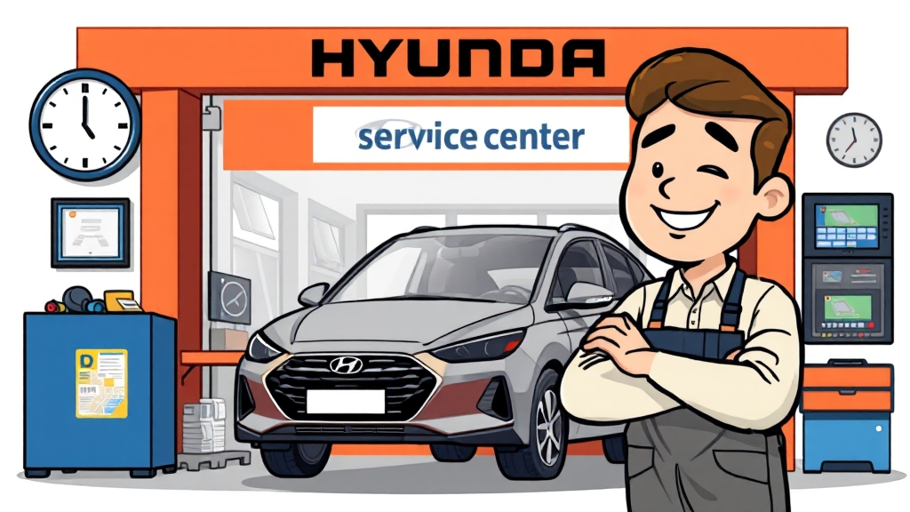 서비스센터 운영시간 상세 안내 (cartoon 스타일)