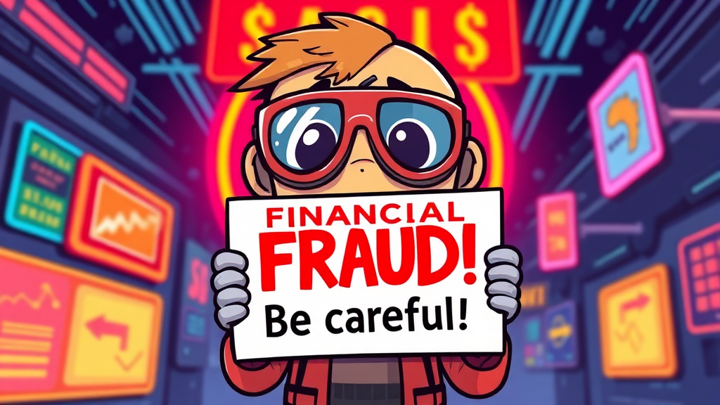 금융사기 예방 사전 대비책 (cartoon 스타일)