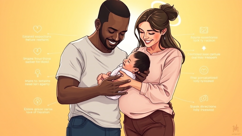 정부의 출산 지원 정책 파헤치기 (illustration 스타일)