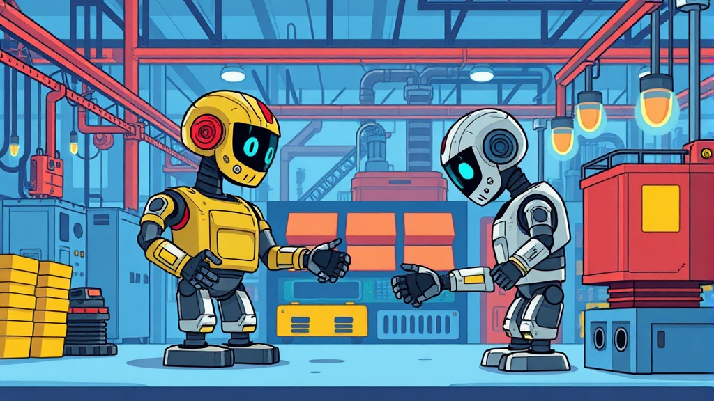 2026년 미국주식 AI 주도주 가이드 7 피지컬 AI 시장 성장 분석 (cartoon 스타일)