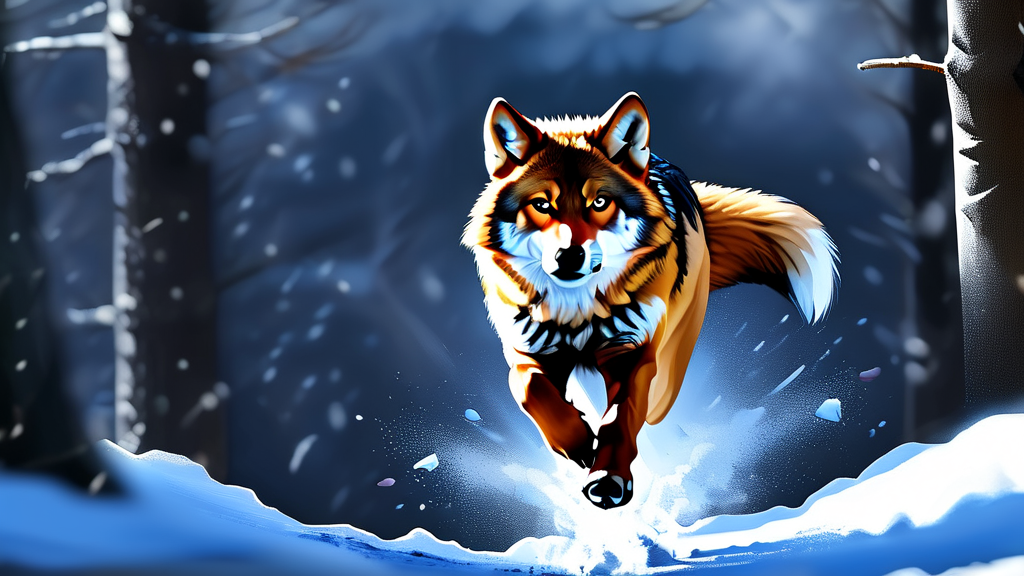 늑대 탈출 사건이 던지는 질문: 동물 복지와 안전의 균형 (realistic 스타일)