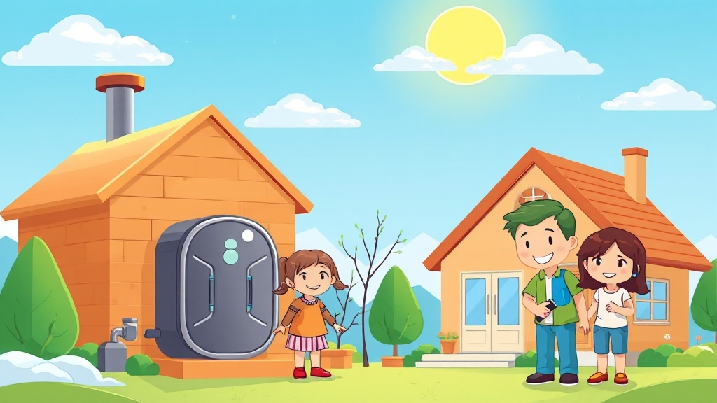 친환경 보일러 지원 대상 (cartoon 스타일)