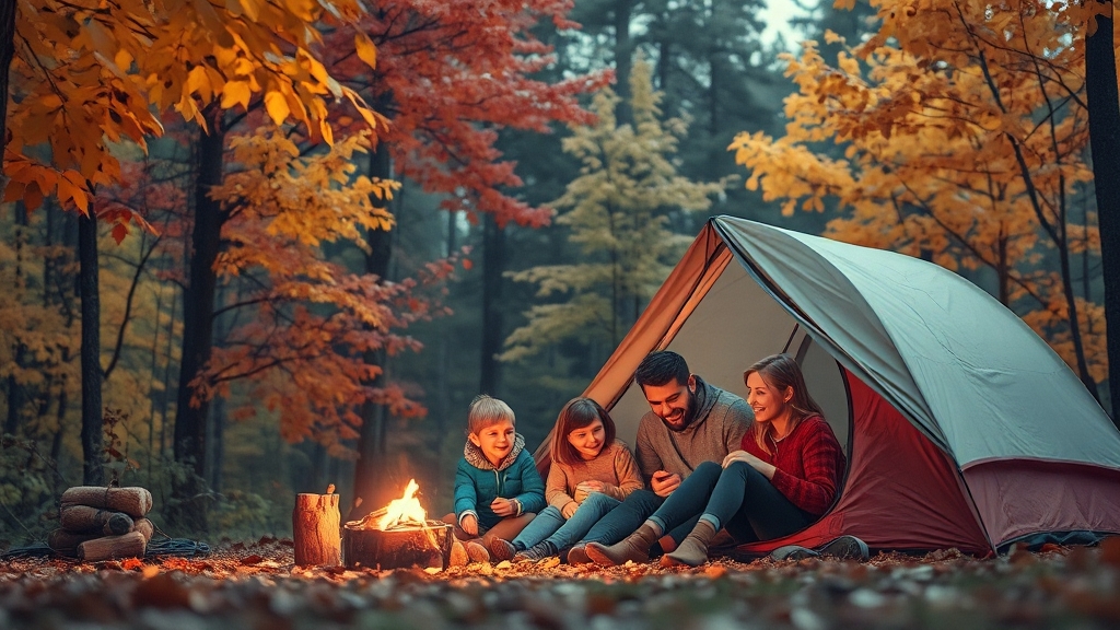 단풍 명소 캠핑장 Best 5 (watercolor 스타일)