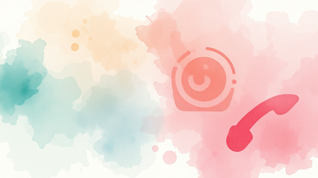 분실, 사고 신고 및 긴급 신고 안내 (watercolor 스타일)