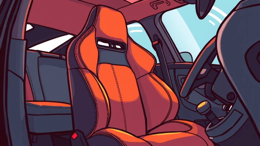 GV60 마그마 실내 디자인 특징 (cartoon 스타일)