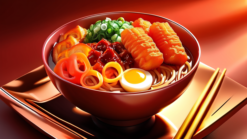 초간단 준비 과정: 떡볶이 맛을 좌우하는 밑준비 (realistic 스타일)