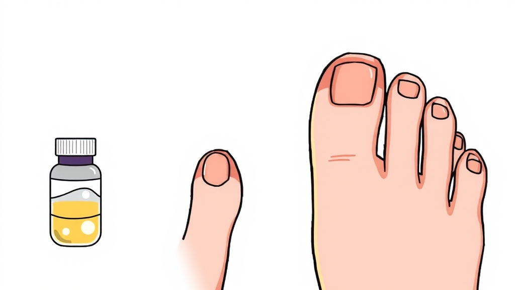 다양한 손발톱무좀 치료법 (cartoon 스타일)