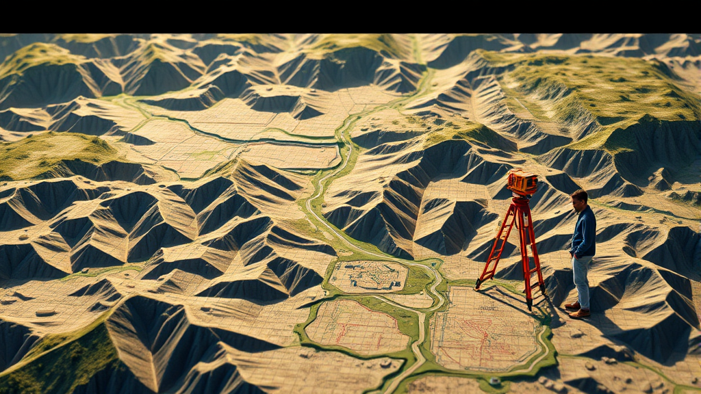 지적도 보는 방법과 주요 정보 이해하기 (realistic 스타일)