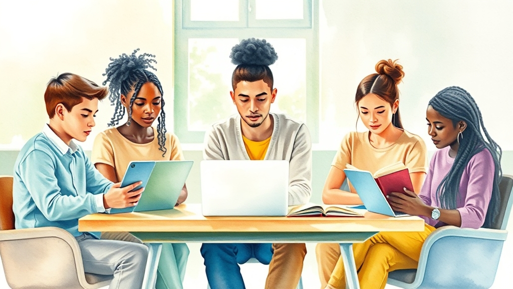 학력별 맞춤 접근법은 무엇인가요? (watercolor 스타일)