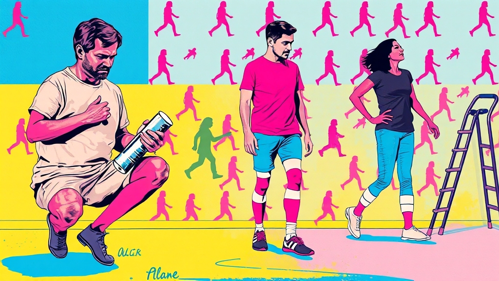 수술 후 회복 과정과 재활 관리 (popart 스타일)