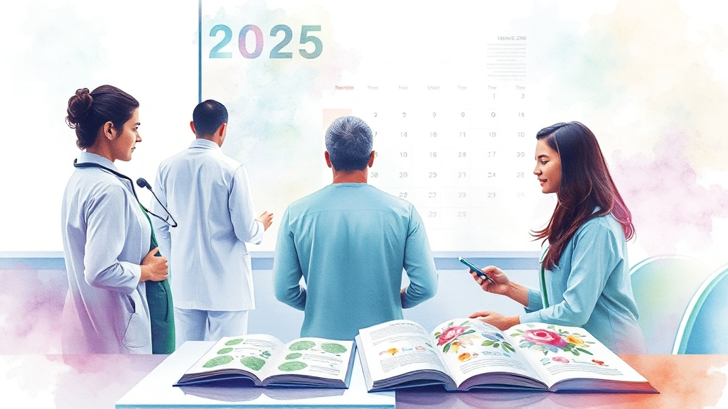 건강검진, 예약부터 준비까지 (watercolor 스타일)