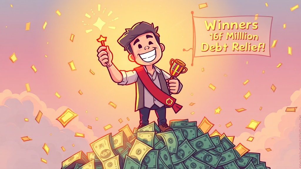 빚탕감 제도, 왜 중요할까요? (cartoon 스타일)