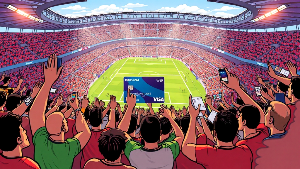 월드컵 티켓 예매 (cartoon 스타일)