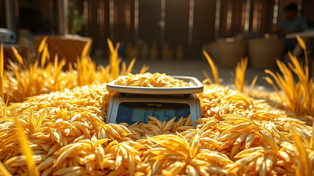 쌀 한 말, 몇 kg이 정답? (realistic 스타일)