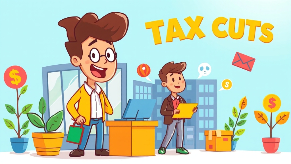 소득세 감면, 똑똑하게 활용하세요! (cartoon 스타일)