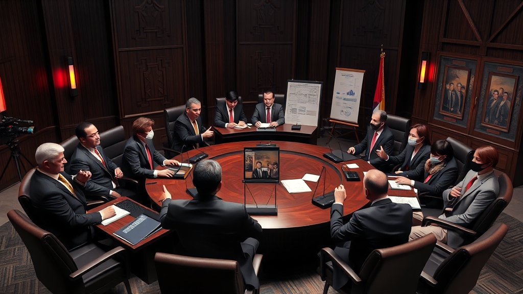 국내외 주요 이슈 분석 (realistic 스타일)