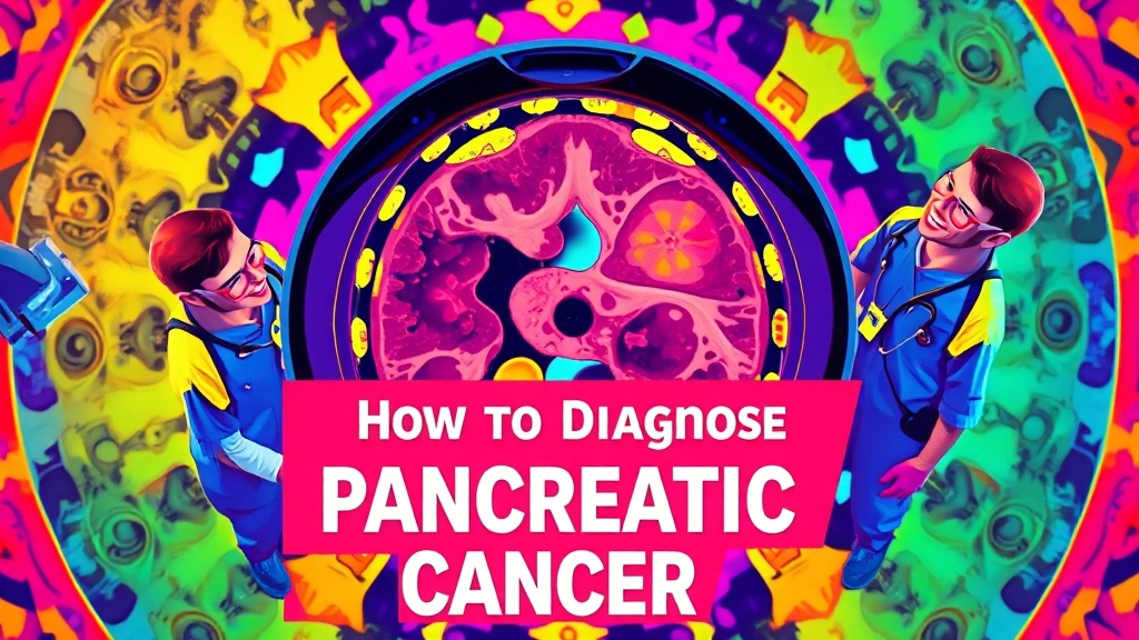 췌장암 진단 방법 (popart 스타일)