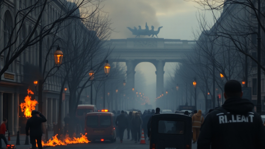 서비스 중단, 피해 규모는? (realistic 스타일)