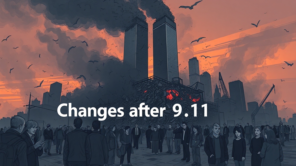 9.11 테러 이후의 변화 (illustration 스타일)