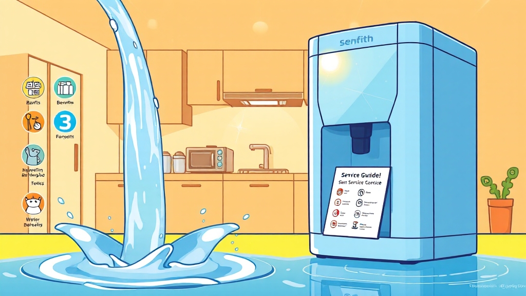 렌탈 서비스 안내 (cartoon 스타일)