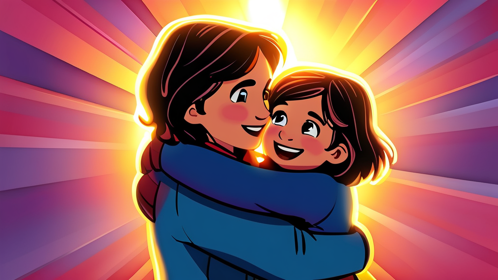 아이 병원비 부담 덜어주는 국가 지원금 (cartoon 스타일)