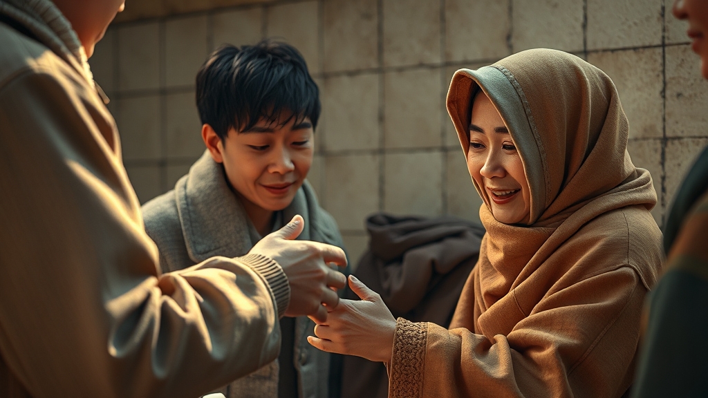 긴급 생계 지원 상세 안내 (realistic 스타일)