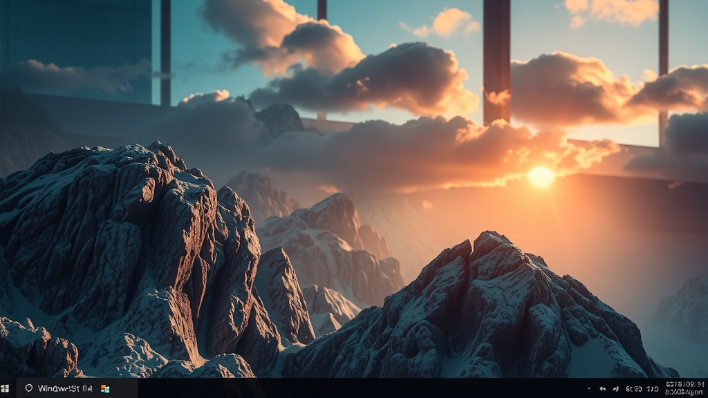 스냅 레이아웃: 창 관리 효율 극대화 (realistic 스타일)