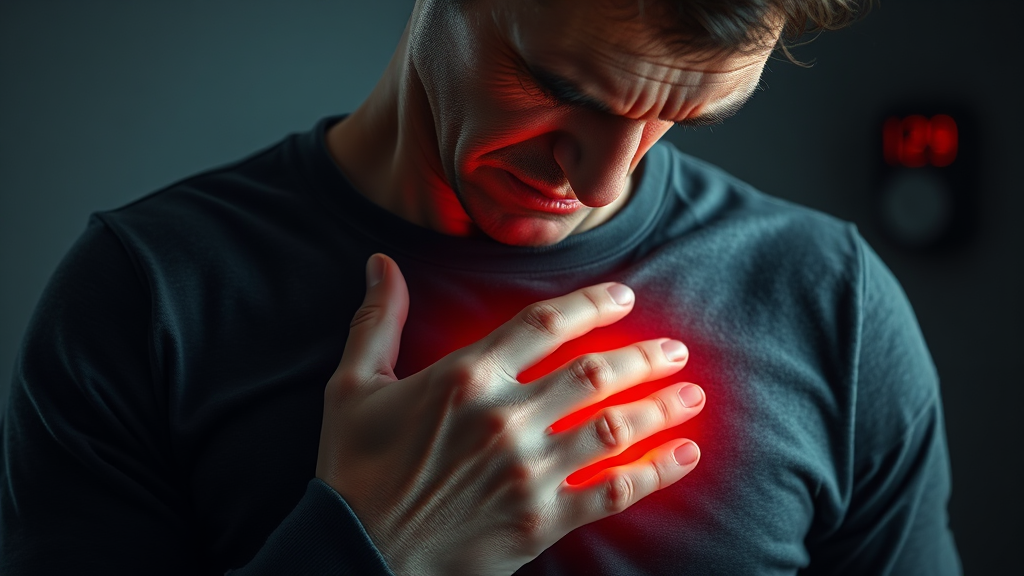 심근경색 응급처치 (realistic 스타일)