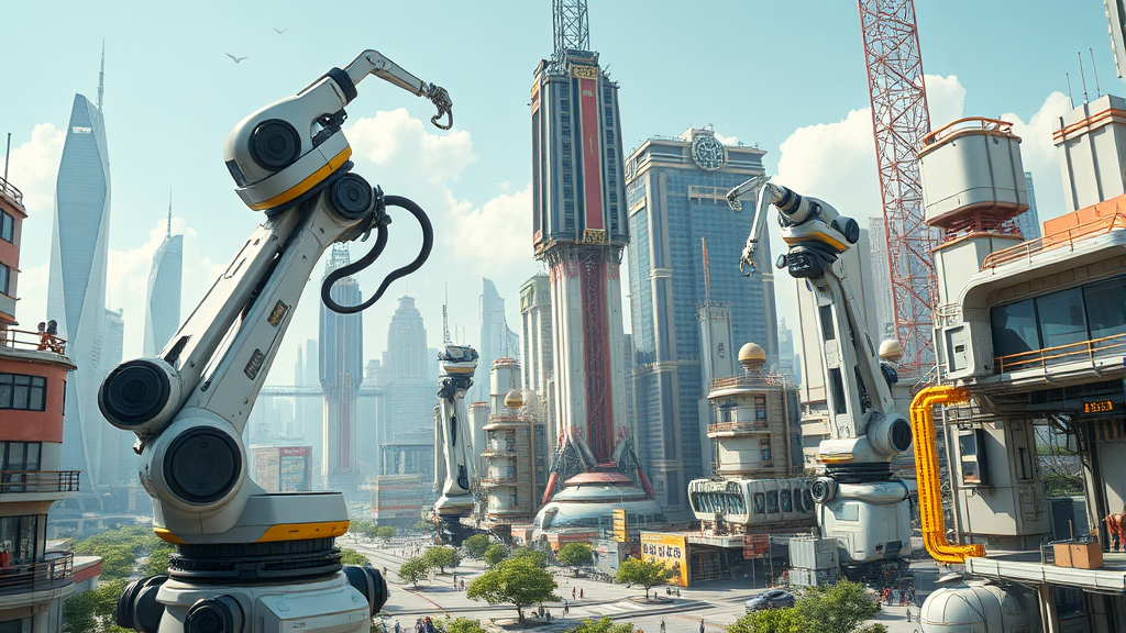 로봇 투자, 미래 전망은? (realistic 스타일)