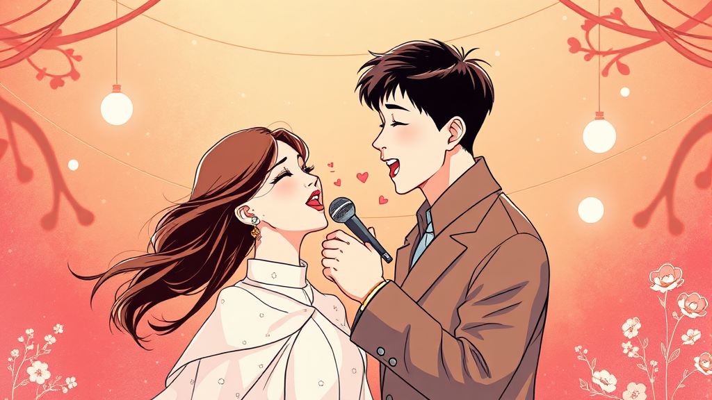 이소나 남편 강상준과의 아름다운 러브 스토리 (illustration 스타일)