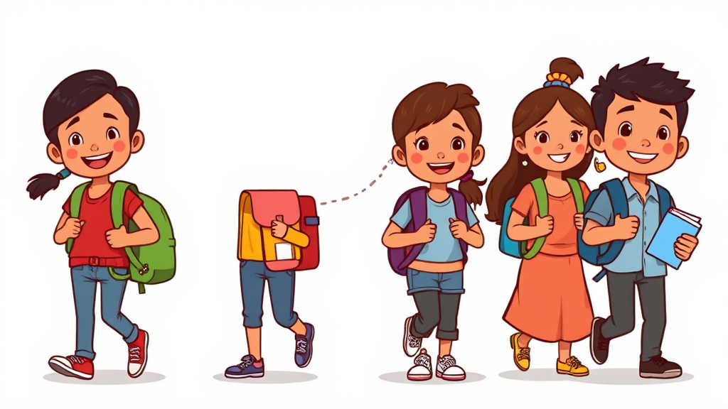 교육급여, 무엇을 지원하나요? (cartoon 스타일)