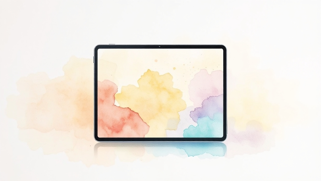 가격 대비 성능 분석 (watercolor 스타일)
