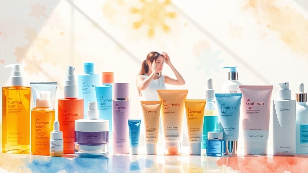 K-뷰티 시장과 한국콜마의 성장 전략 (watercolor 스타일)