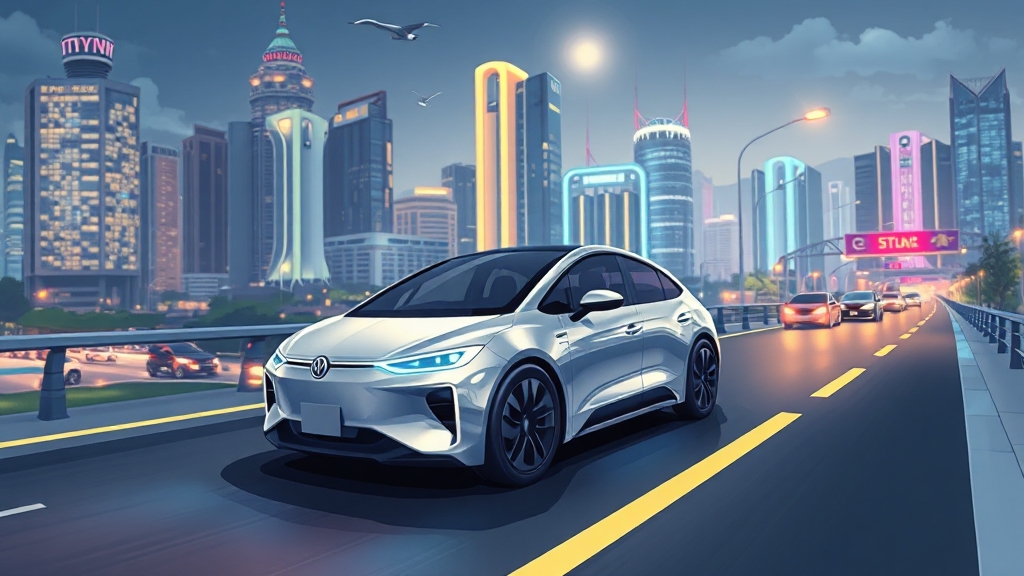 자율주행 기술 현황 (cartoon 스타일)