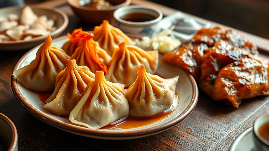 김치만두 레시피 (선택 사항) (realistic 스타일)