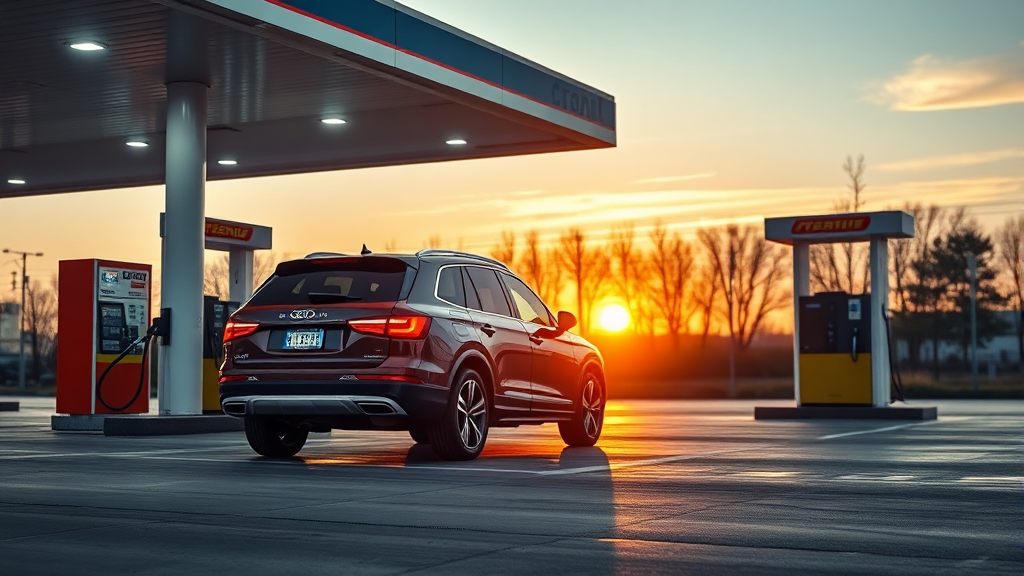 기름값 절약을 위한 주유 습관과 팁 (realistic 스타일)