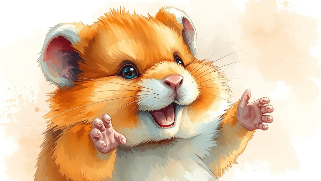 페디그리 햄스터 특징 및 장점 (watercolor 스타일)