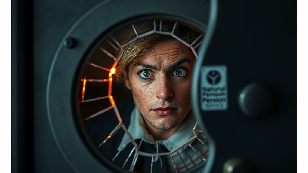 정보 유출, 국민연금 대응은? (realistic 스타일)