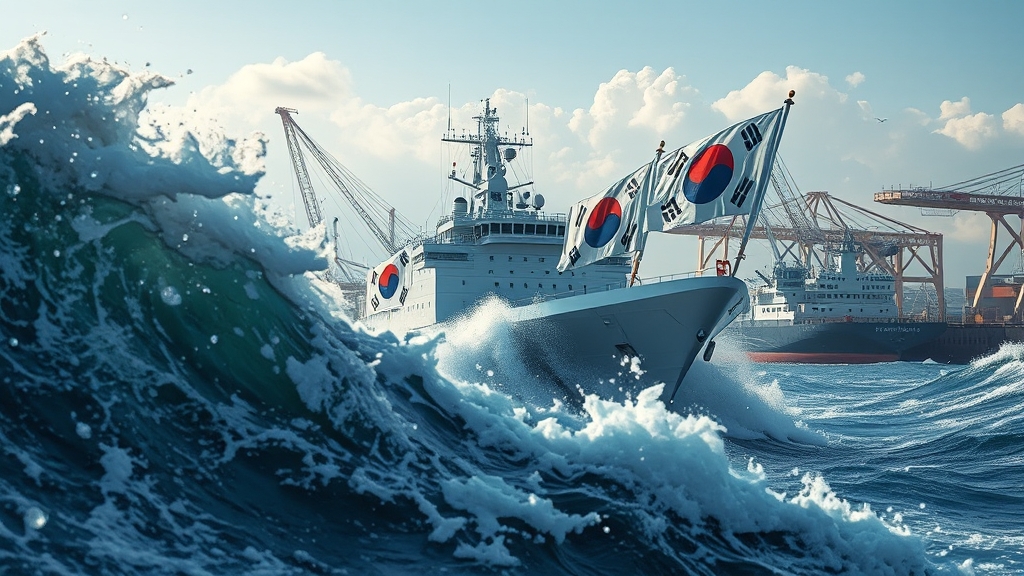 조선/기자재 산업 현황, 주가에 영향은? (realistic 스타일)